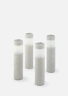 Lámpara decorativa solar para iluminación de caminos (4 unidades)