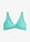 Top de bikini tipo bustier con detalle anudado - Celeste claro - bonprix