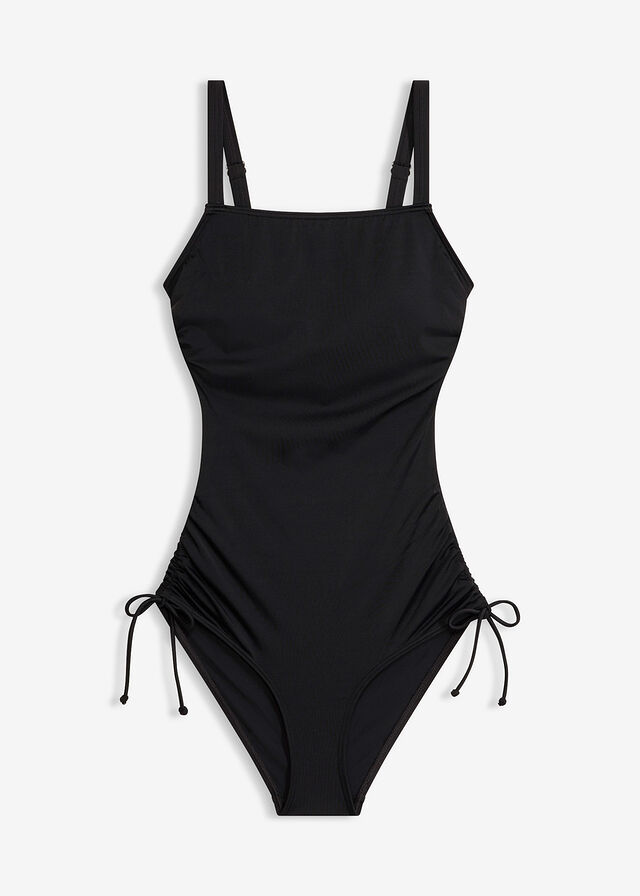 Bañador tipo bandeau con pernera alta