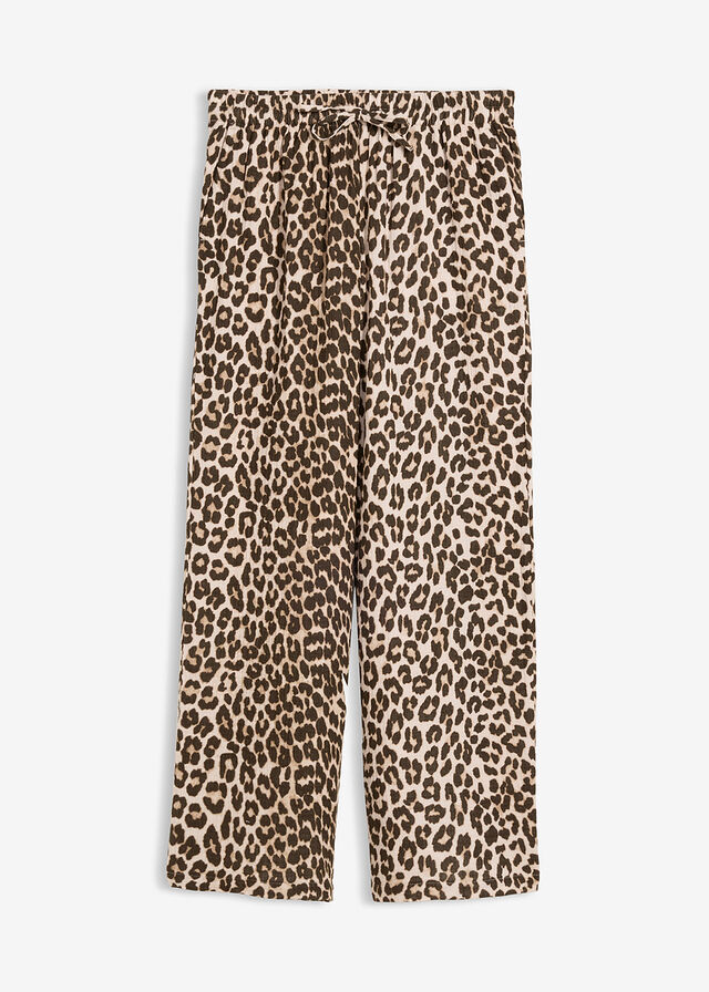Pantalón 2 en 1 de muselina pura de algodón para durante y después del embarazo