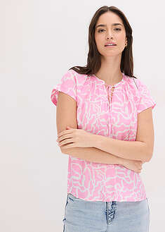 Blusa de túnica estampada