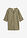 Blusa con lino y mangas 3/4 - Verde oliva - bonprix