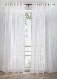 Cortina con estampado floral (1 unidad)