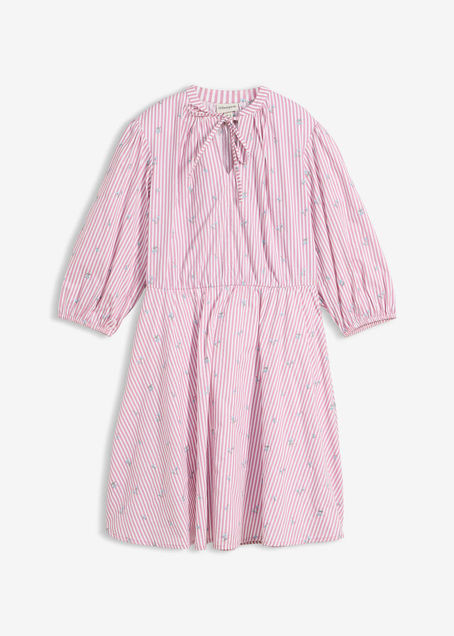 Vestido corto de algodón puro
