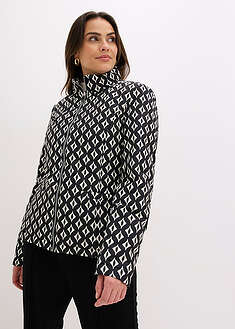 Chaqueta guateada reversible con estampado