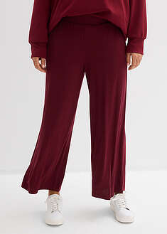 Pantalón de punto de mezcla de viscosa fluida, largo 7/8