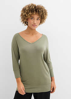 Camiseta holgada de viscosa fluida