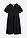 Vestido holgado de muselina de algodón - Negro - bonprix