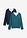 Camiseta de manga larga 2 en 1 (2 unidades) - Verde pimiento/azul marino - bonprix