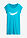 Camisón corto de algodón orgánico puro - Azul laguna - bonprix