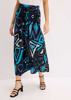 Falda larga de viscosa fluida