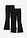 Leggings acampanados de canalé (2 unidades) - Negro - bonprix