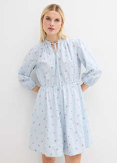Vestido corto de algodón puro