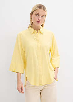 Blusa de fresca mezcla de lino