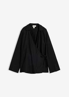 blusa-cruzada-de-mezcla-de-lino