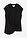 Camiseta de mezcla de viscosa con dobladillo asimétrico - Negro - bonprix