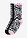 Calcetines de algodón orgánico (3 pares) - Negro + rosa orquídea con estampado de cebra + negro con estampado de cebra - bonprix