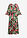 Vestido largo de viscosa fluida - Negro-verde de flores - bonprix