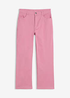 pantalon-de-sarga-en-mezcla-de-algodon-elastico-de-largo-cropped