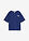 Camiseta oversize con estampado en la espalda, de algodón orgánico puro - Azul oxford estampado - bonprix