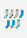 Calcetines de algodón orgánico (7 pares) - gris claro jaspeado-aqua-turquesa-blanco-naranja claro-oliva - bonprix