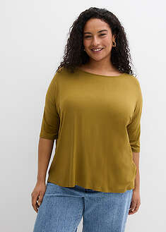 Camiseta tipo boxy de mezcla de viscosa suave