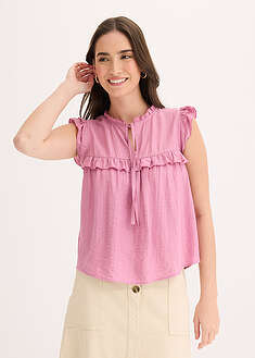 Blusa de mezcla de viscosa