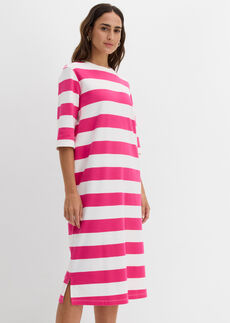 Vestido camisero de tejido interlock resistente