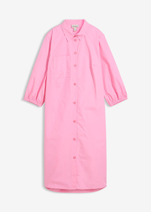 Vestido camisera de algodón ligero