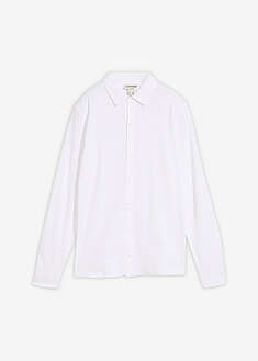 Camisa elástica de piqué de algodón