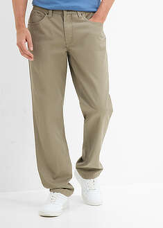 Pantalón de sarga regular fit de algodón orgánico, straight