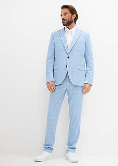 Traje (2 piezas) de material elástico con corte moderno