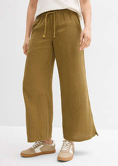 Pantalón palazzo de muselina