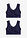 Bustier Feel Comfort sin costuras (2 unidades) - 2x azul marino - bonprix