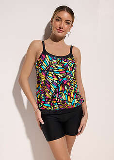 Tankini holgado con pantalón de baño (2 piezas)