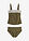 Tankini (2 piezas) con tirantes anchos - Verde oliva oscuro - bonprix