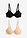 Sujetador básico de algodón orgánico sin relleno con aros (2 unidades) - Negro + beige tiza - bonprix