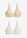 Sujetador con aros y malla (2 unidades) - Beige arena + blanco lana - bonprix
