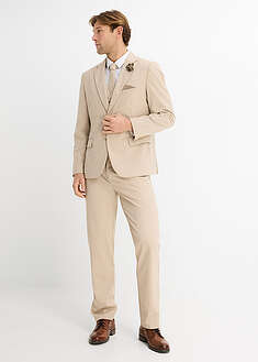 Traje de boda (4  piezas) de corte regular con chaleco y corbata