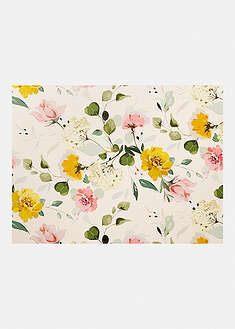Felpudo lavable con estampado de flores