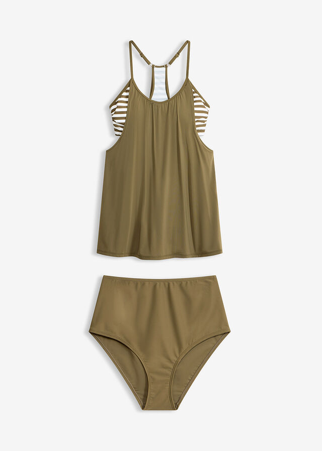 Tankini largo (2 piezas) con look a capas