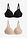 Sujetador guateado de lactancia sin aros con algodón orgánico (2 unidades) - Negro/beige suave - bonprix