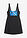 Top largo de tankini - Negro-azul - bonprix