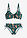 Bikini reductor con cinta para anudar (2 piezas) - Esmeralda oscuro con estampado gráfico - bonprix