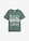 Camiseta de algodón puro - Verde grisáceo estampado - bonprix