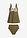 Tankini largo (2 piezas) con braguita high waist - Verde oliva oscuro-blanco - bonprix