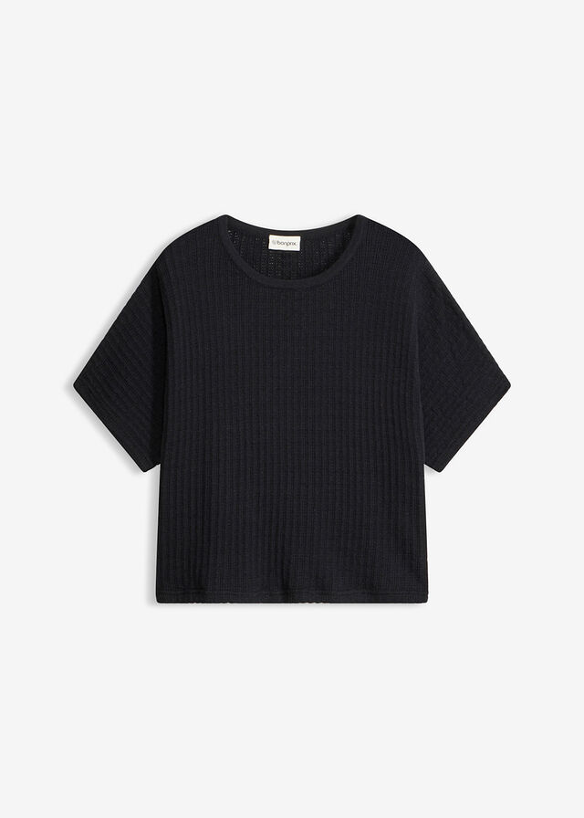 Camiseta de punto de una mezcla ligera de lino