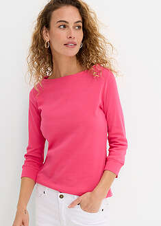 Camiseta elástica con escote en forma de U