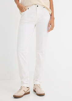 Vaqueros straight, high waist, elásticos