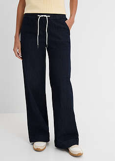 Vaqueros con pernera ancha, mid waist, elásticos